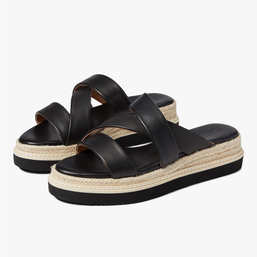 NWT Splendid Black Espadrille Sandals Size 10